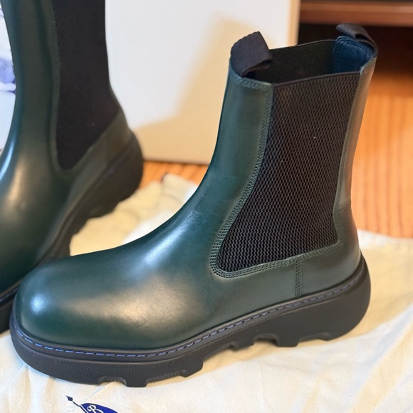 Burberry Creeper Leather Chelsea Boots. 39.5EU - Picture 5 of 10